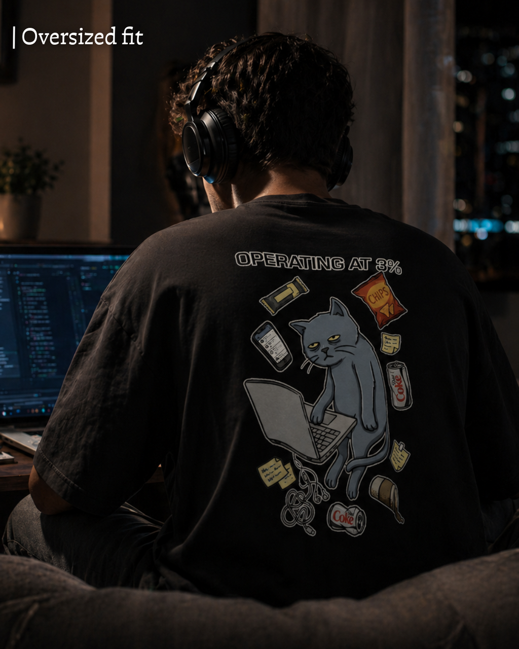 Operating at 3% - Unisex Oversized Tee