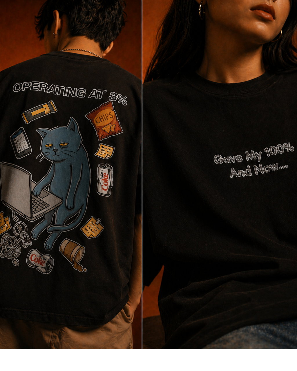Operating at 3% - Unisex Oversized Tee